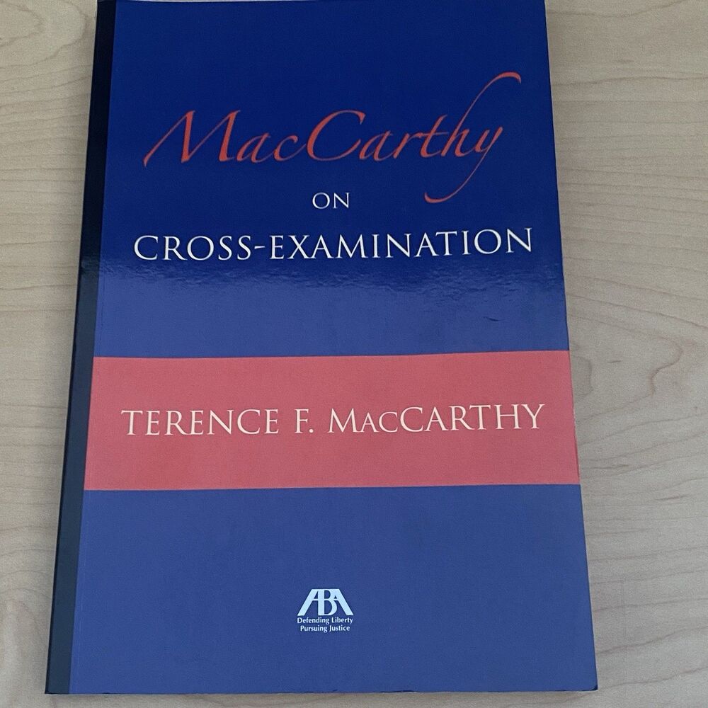 "MacCarthy on Cross-Examination" by Terence F.  MacCarthy